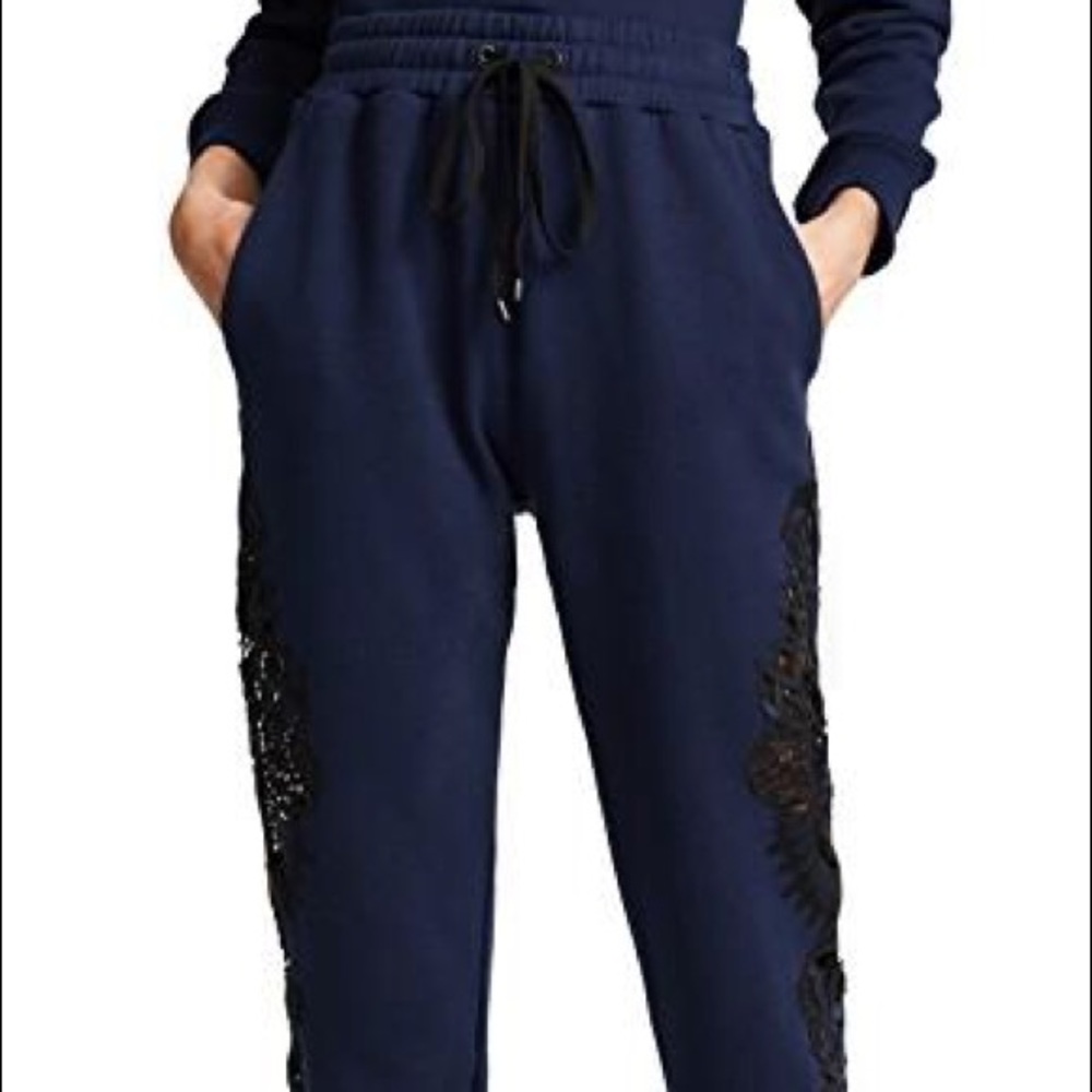 Jonathan Simkhai Lace Drawstring Jogger Pant S EUC